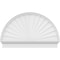 Ekena Millwork Half Round Sunburst Architectural Grade PVC Combination Pediment, 46"W x 29-3/4"H x 2-3/4"P PEDPC046X300HRO01 - alternate 2